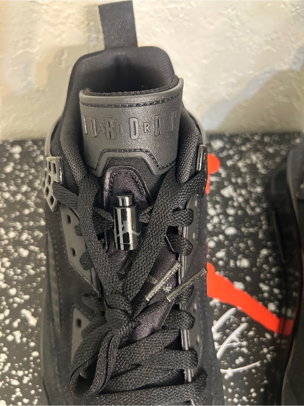 Jordan Men’s Black Spizike Low Sneakers - Picture 4 of 9